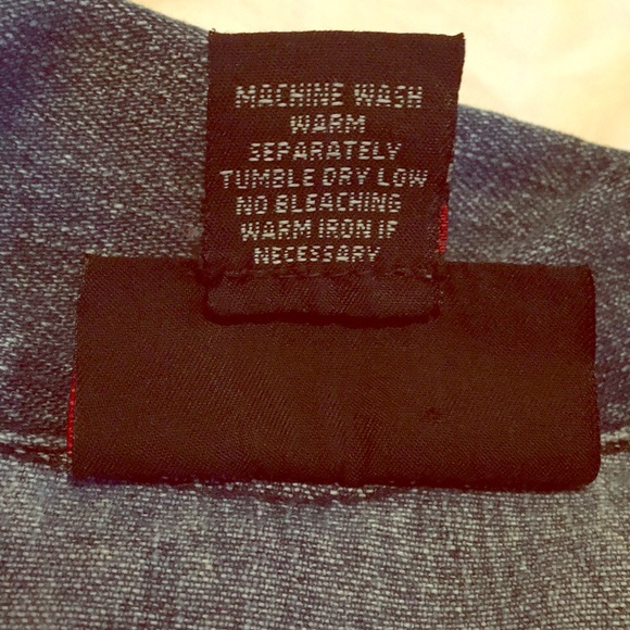 Vintage denim American eagle JEAN button down long sleeve western fitted top M - Picture 4 of 11